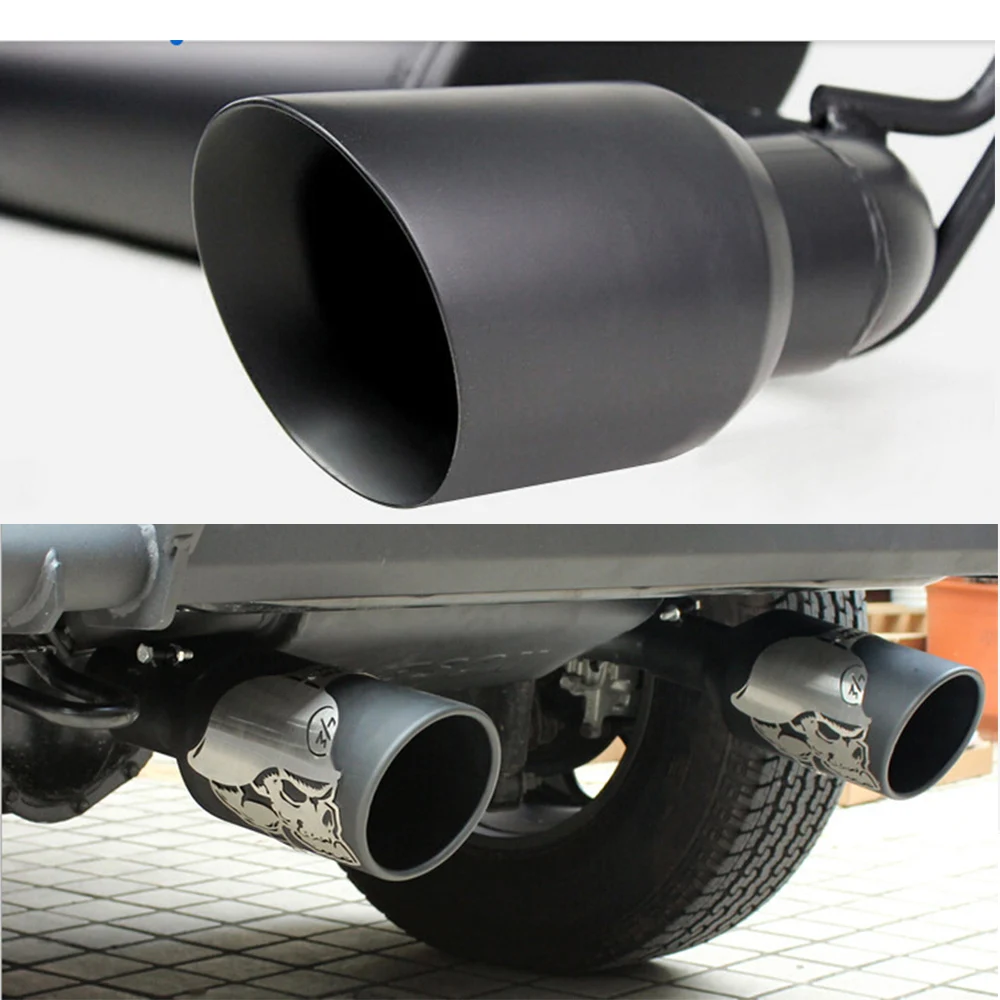 Матовый черный двойной кошачий задний глушитель для Jeep Wrangler JK 2007-2016 годов 2/4DR 3 6 л 8