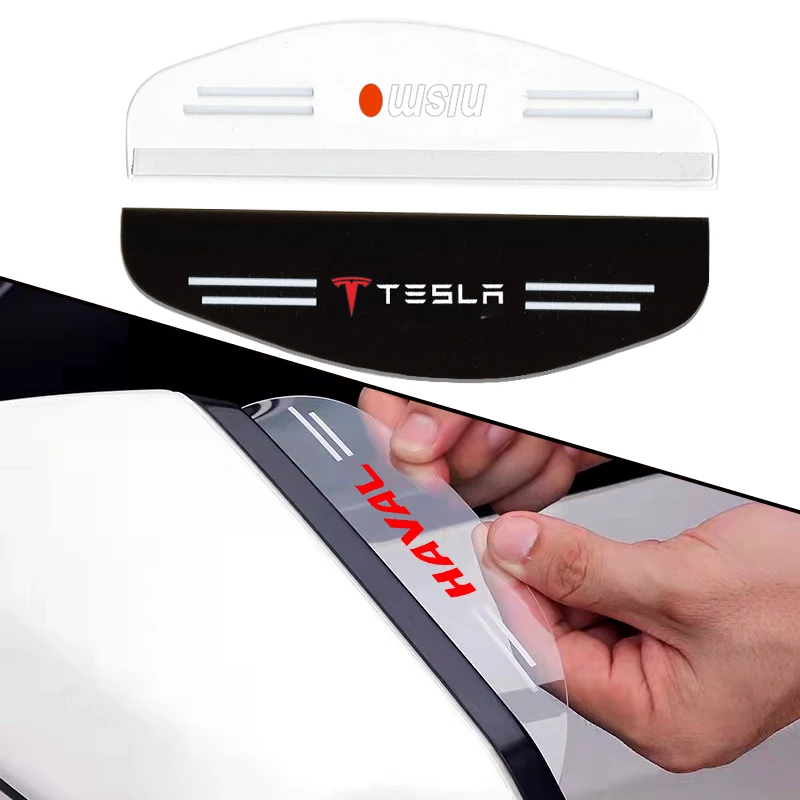 

2pc Car Rearview Mirror Rain Eyebrow Decorative for Renault Clio 2 4 Megane 2 3 4 Trafic Logan Captur Emblems Car Accessories