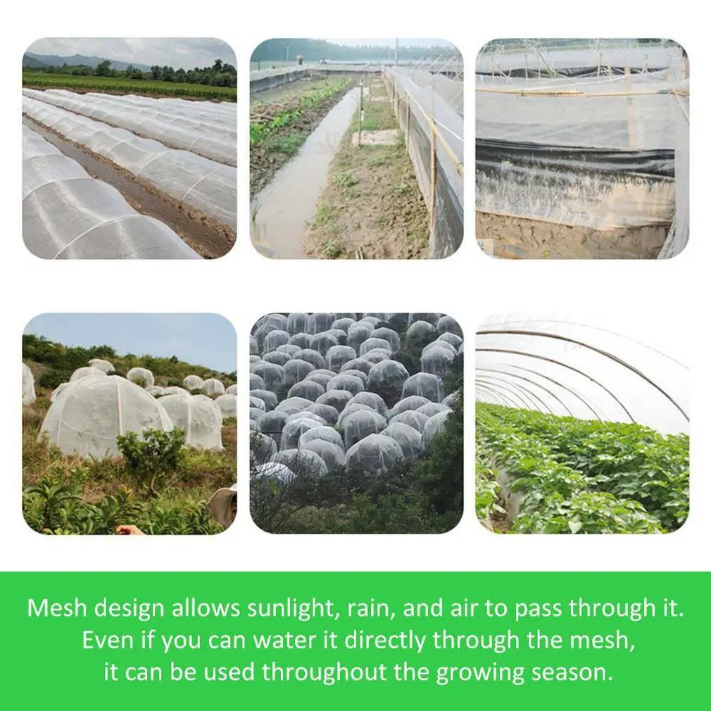 

60 Mesh High-density Garden Vegetable Insect Net Garden Netting Crops Plant Protect Mesh Garden Vegetable Insect Net