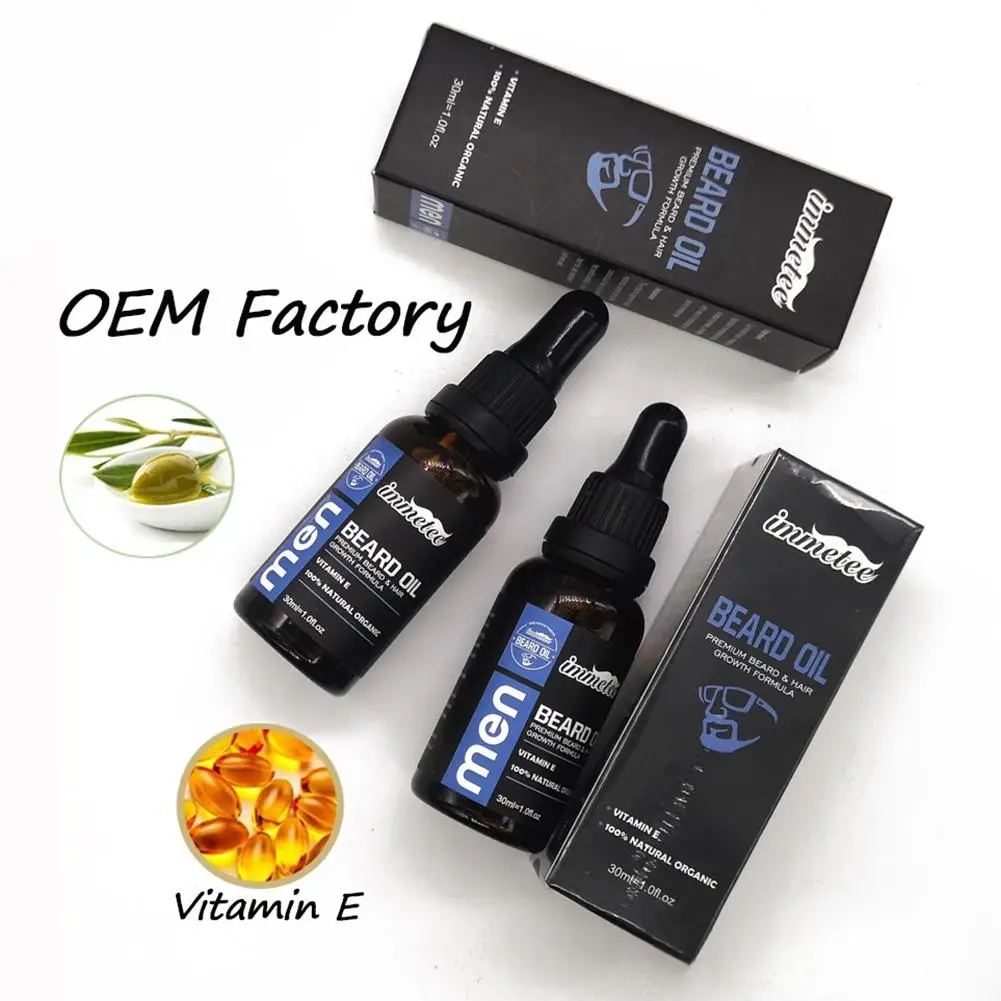 Органическое увлажнение масло для лица бороды 30 мл смягчающее рост волос