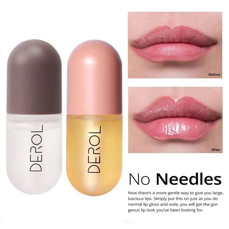 

2pcs Ginger+Mint Moisturizing Smooth Fine Lines Nourishing Lips Anti-Drying Lip Oil Day and Light Lip Plumper
