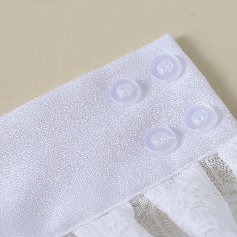 

Literary Women Sweet Fake Sleeves Double Layer Ruffles Lace Detachable Flared Cuffs Sweater Decorative Wrist Warmers