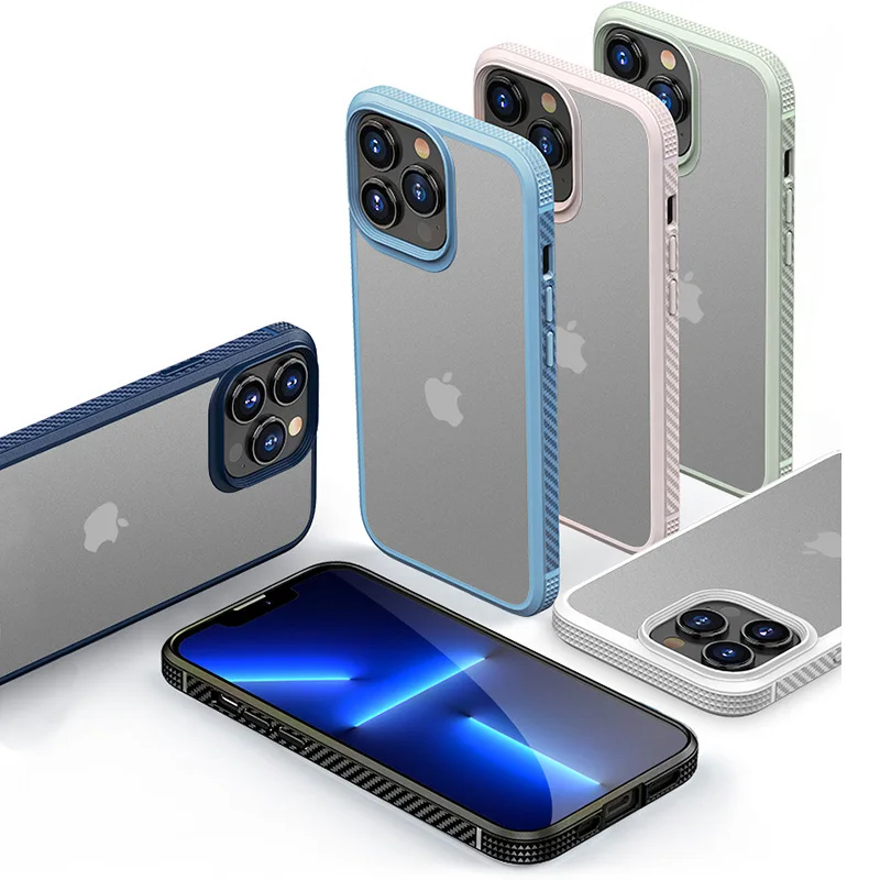 

Матовый прозрачный защитный чехол для iPhone 13, 12, 11 Pro Max Mini, чехол для iPhone, Роскошный Матовый чехол с защитой от отпечатков пальцев