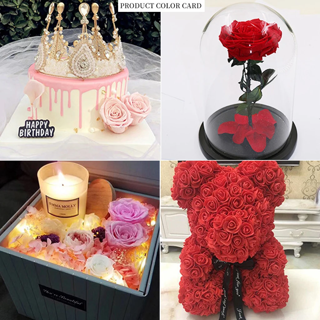 12 шт./кор. &quotЗаконсервированные&quot Цветы бессмертный роза 3 4 см является