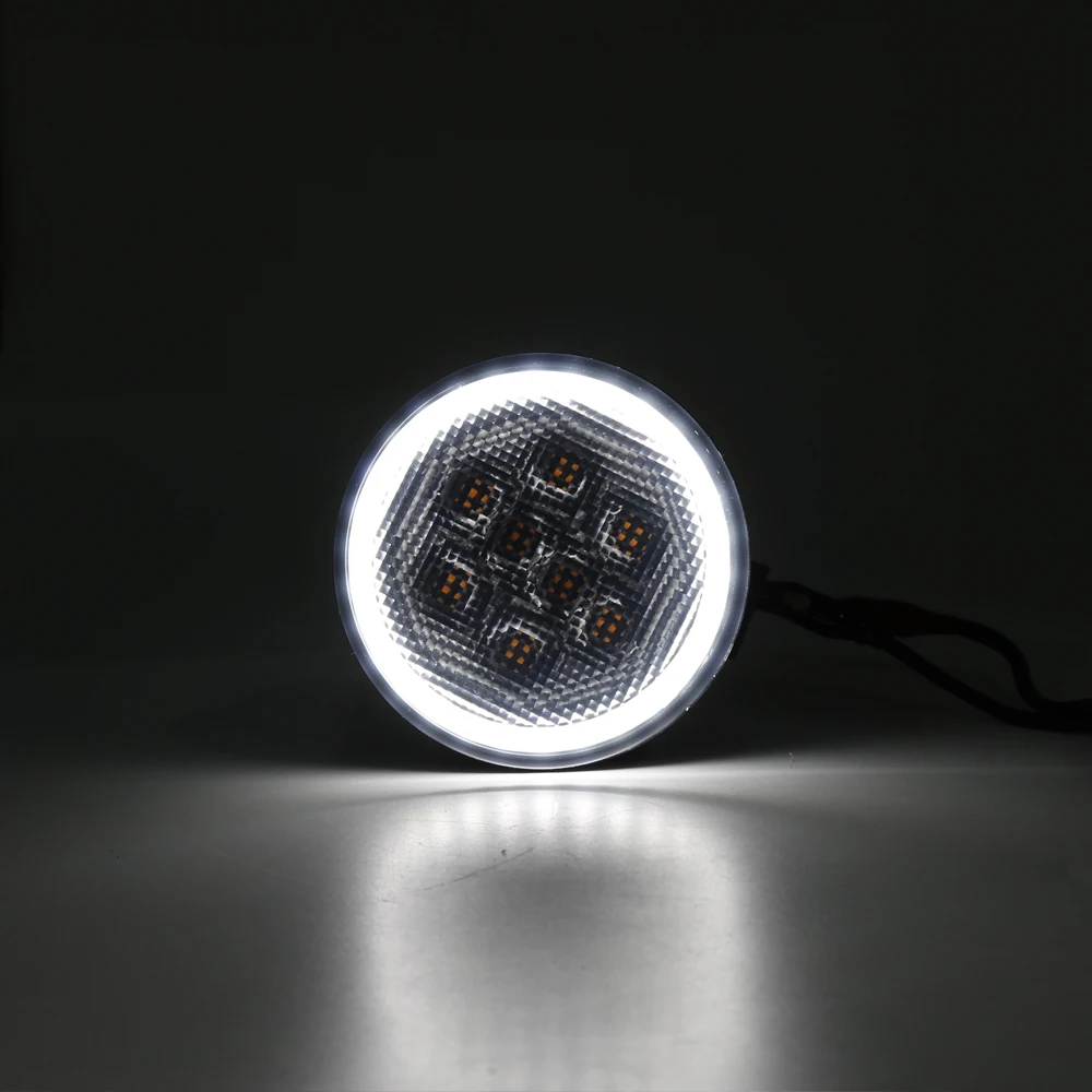 Новинка белый кольцевой светодиодный указатель поворота для Jeep Wrangler JK 2007-2016