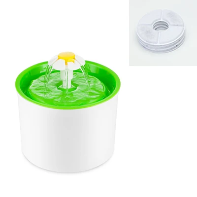 Green add 4 filter 1.6л Электрический фонтан Автоматическая кошка фонтан собака кошка питомец миска питомец кошка питьевой фонтан диспенсер - Цвет: Green add 4 filter