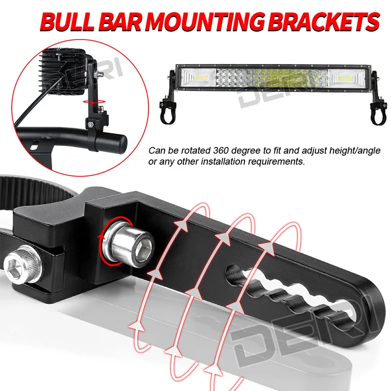 1 дюйм ~ 2 дюймовая алюминиевая трубка быка/крепление на раму мотоцикла крепежные