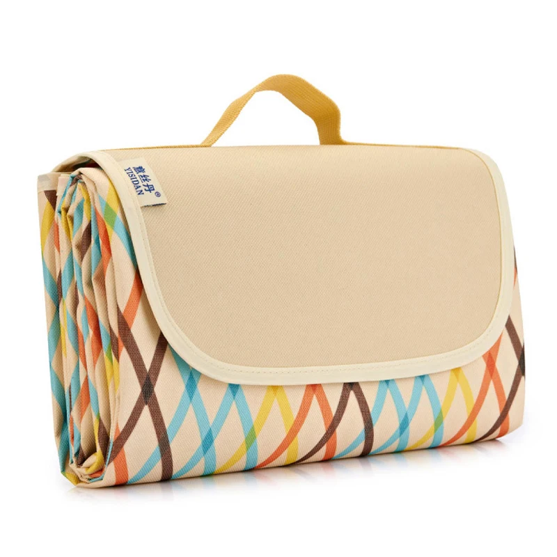 Коврик для пикника водонепроницаемый складной плед из ткани Оксфорд отдыха на