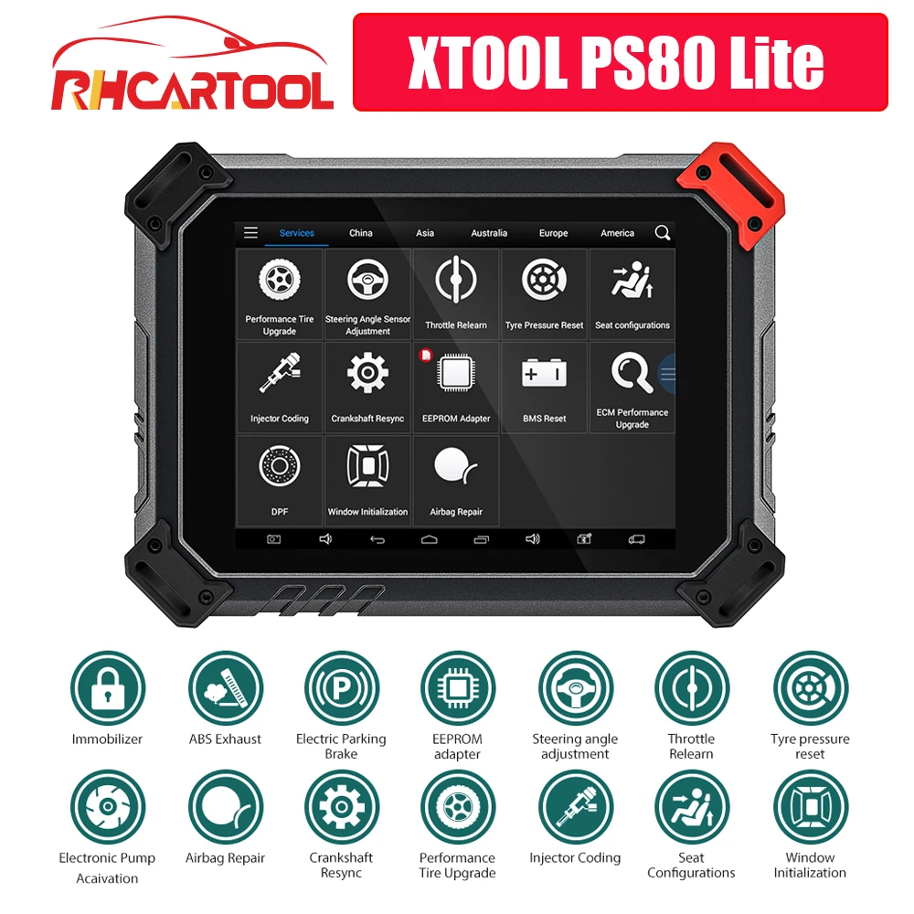 Система диагностики XTOOL PS80 Lite профессиональный прибор для полной автомобиля OBD2
