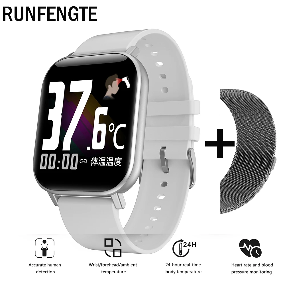 

Смарт-часы с термометром, пульсометром, GTX-H дюйма, IP67, управление музыкой