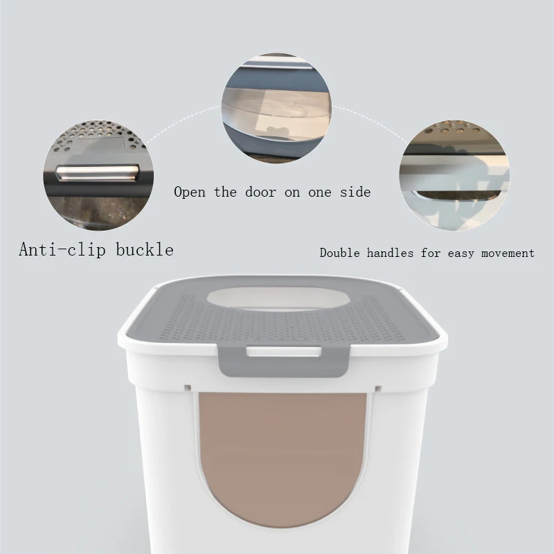 Туалет для кошек большого размера дезодорирующий сверхбольшой туалет с Меккой