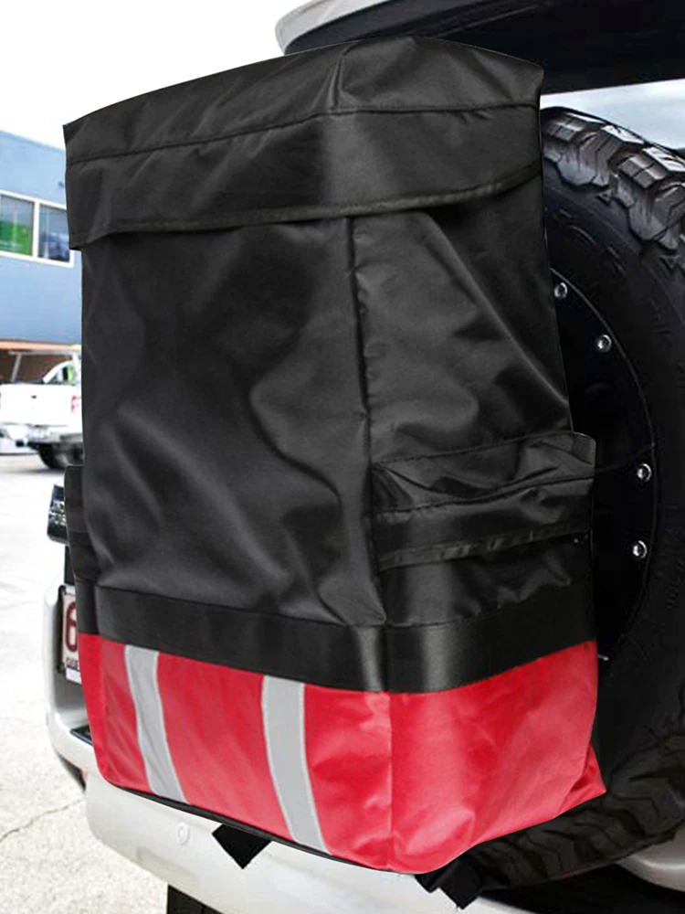 Продажа Сумка для хранения запасных шин, органайзер для багажника, большой прочный материал Оксфорд для наружного внедорожного снаряжения, универс...