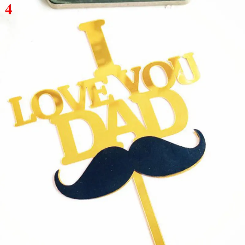 

Acrylic Super Dad Cake Topper Happy Father's Day Cake Topper Best Daddy Father's Birthday Cupcake Topper Party Cake Decorations