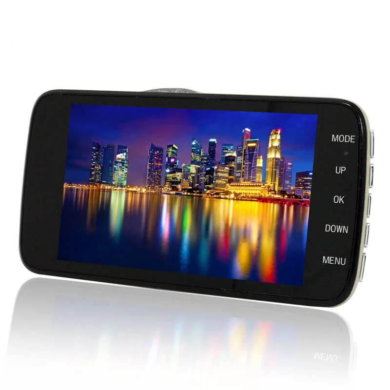 

Travel Recorder High Definition Night Vision 1080P 4 "Large Screen Front and Back Dual Recording Rear View Travel Recorder