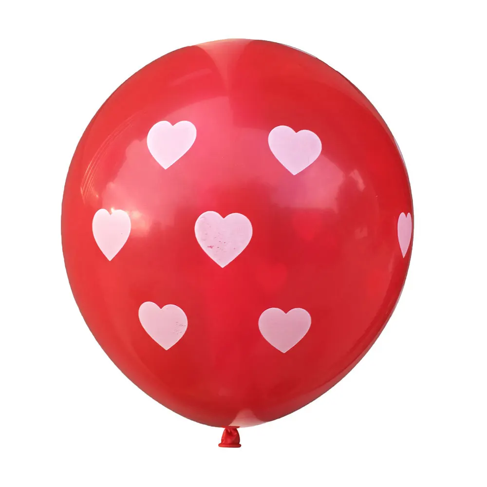 

12inch Red White Latex Balloon Wedding Ballons Decoration Anniversaire Baby Shower Helium Air Ball Happy Birthday Party Supplies