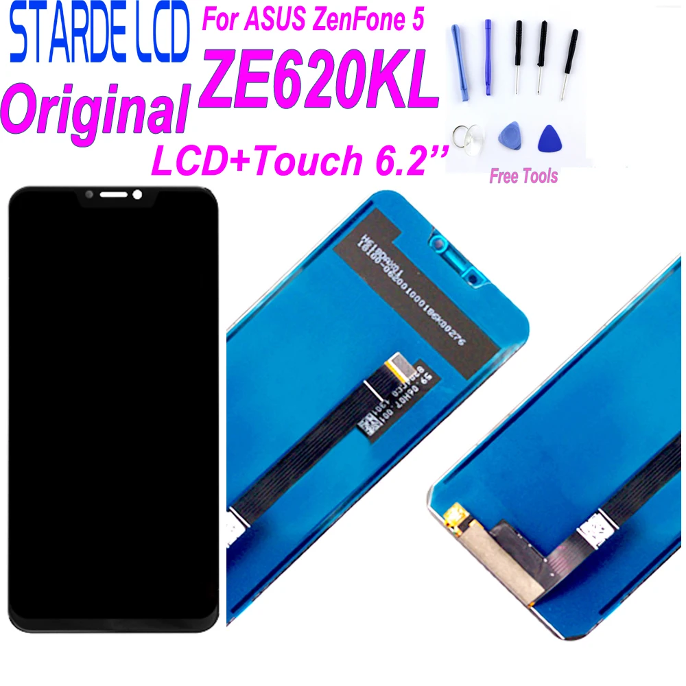 Оригинальный ЖК дисплей 6 2 дюйма для ASUS ZenFone 5 ZE620KL с сенсорным экраном и