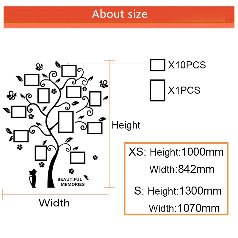 Акриловые 3D-обои в форме дерева постер фотоальбом рамка сделай сам настенные
