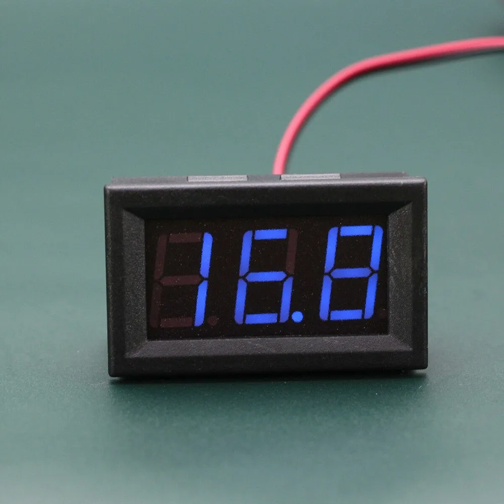 2 шт. Мини DC 5 V 120V Напряжение вольтметр синий светодиодный Панель 3 цифровой