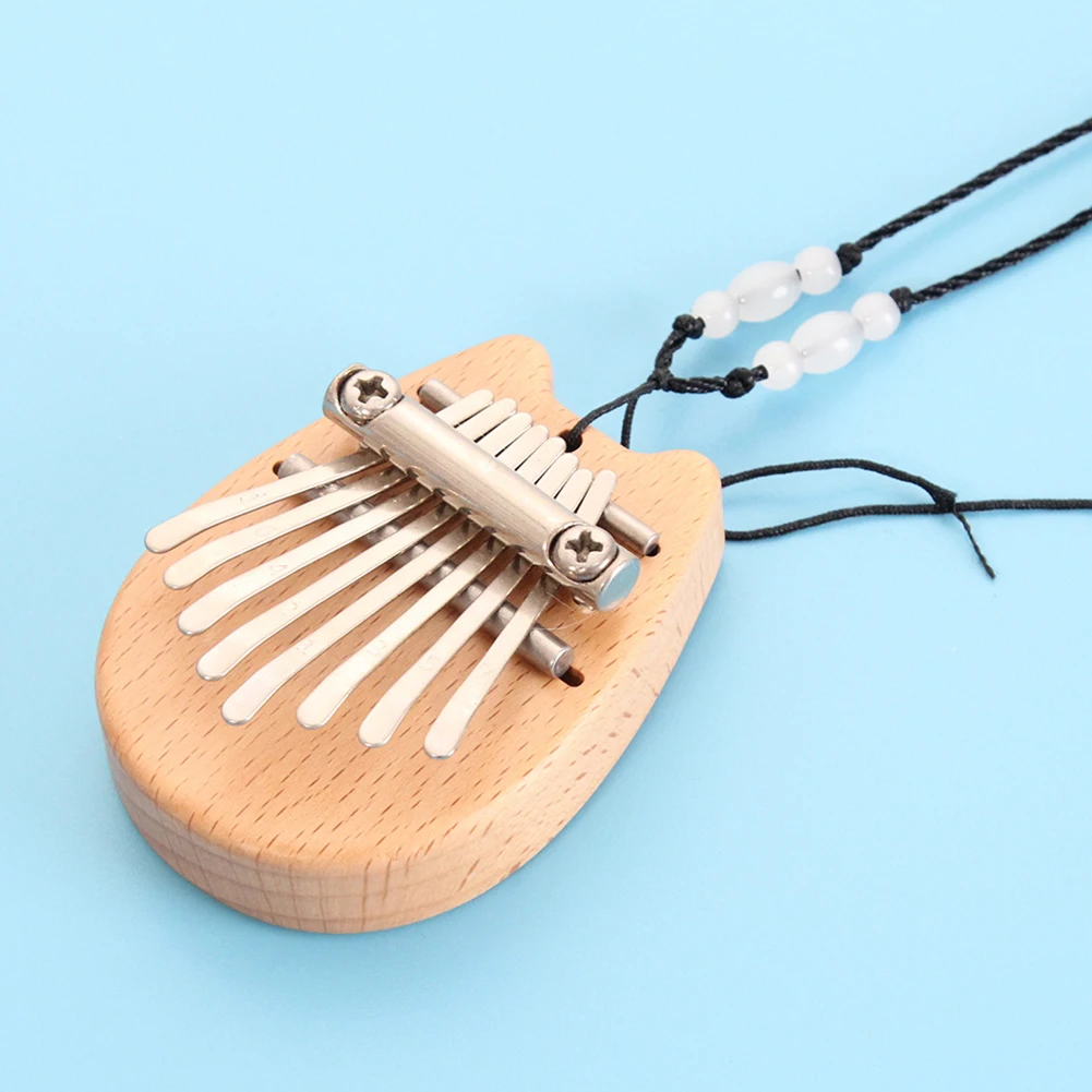 

Mini 8 Keys Kalimba Mahogany Thumb Finger Piano Percussion Musical Instrument Lightweight Portable Music Element