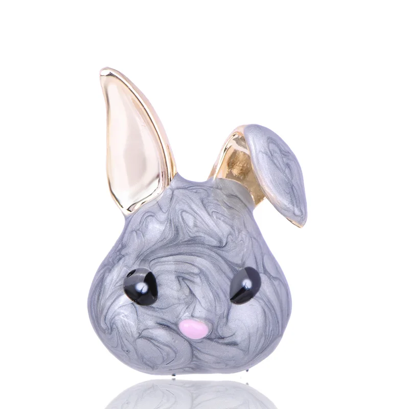 Женская/Детская брошь в форме кролика золотого цвета | Украшения и аксессуары