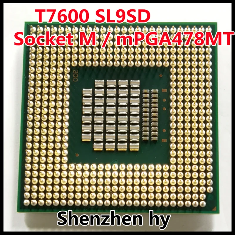 

T7600 SL9SD 2.3 GHz Dual-Core Dual-Thread CPU Processor 4M 34W Socket M / mPGA478MT