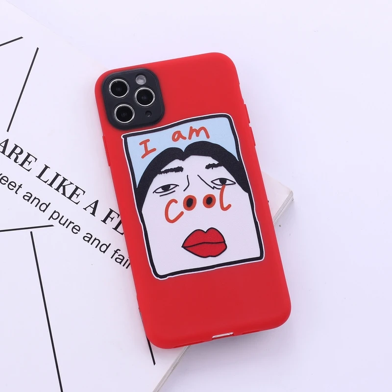 Чехол Funny I am cool memes для защиты камеры матовый мягкий чехол конфет iPhone 11 Pro XS Max XR X 8 7