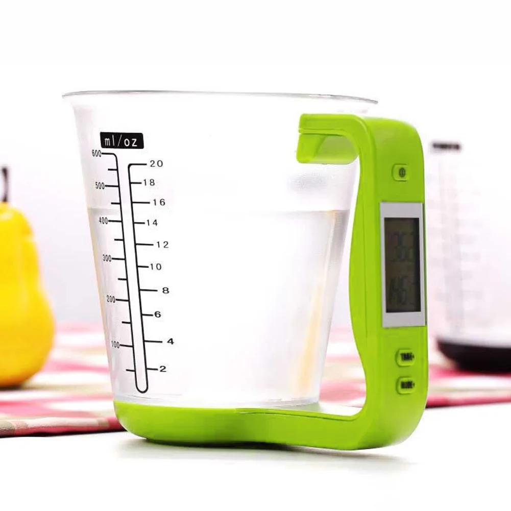

Kitchen Measuring Cup Scale LCD Digital Display for Baking Tea Weighting Coffee L23