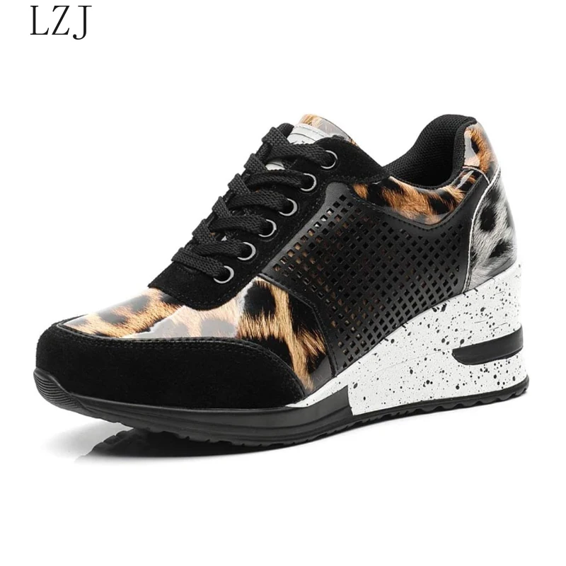 

Women Height Increasing Walking Jogging Sneakers 6.5 CM Increase Gold Silver Ladies Sport Running Shoes Comfortable Girl Shoes