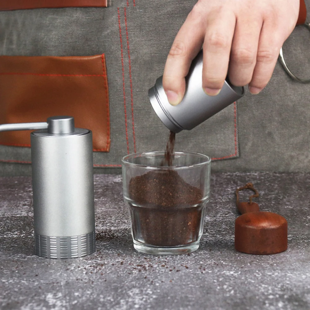 

Alumunium Coffee Grinder Mini Stainless Steel Hand Manual Handmade Coffee Bean Burr Grinders Mill Kitchen Tool Grinders