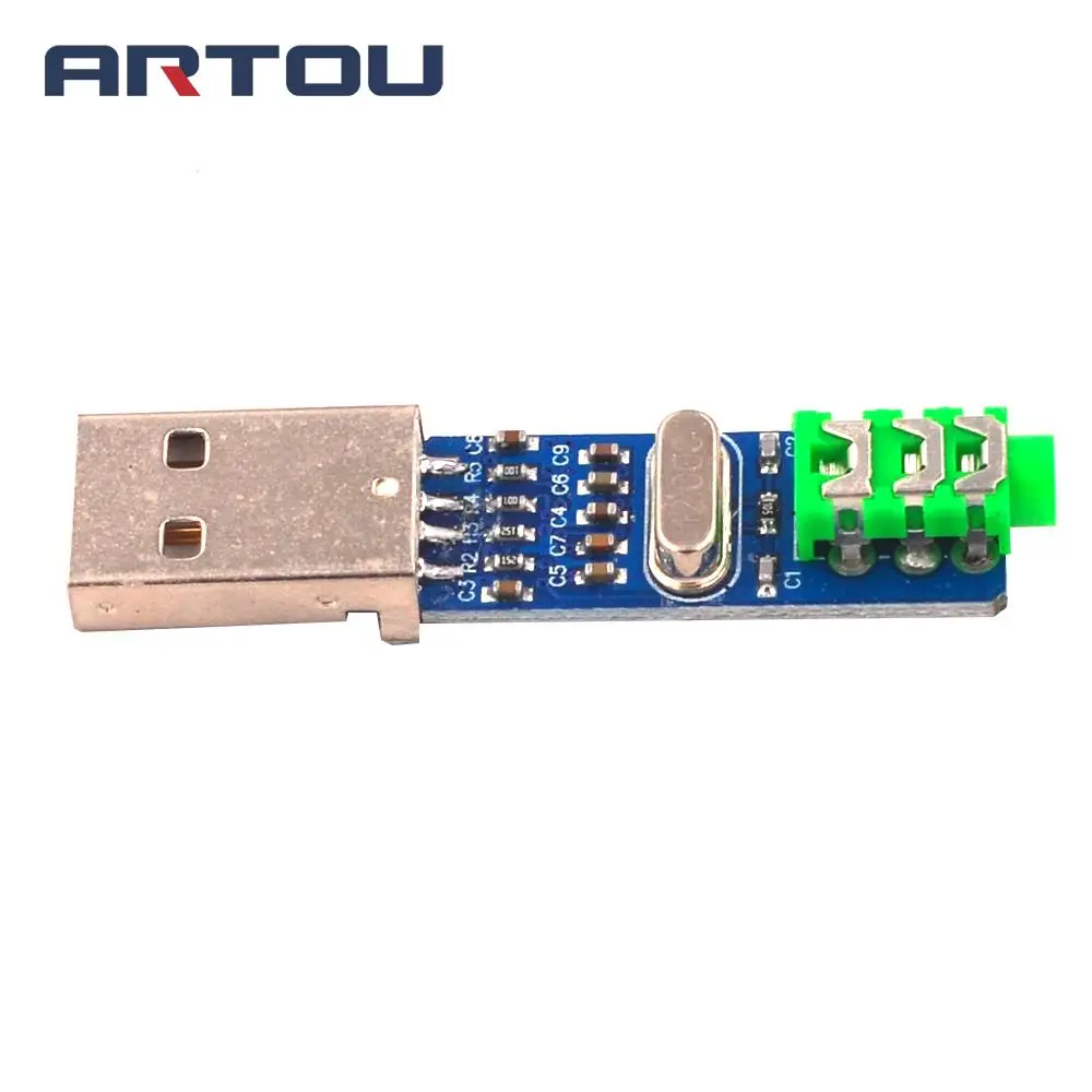 USB PCM2704 Аудио Звуковая карта DAC декодер модуль 5 в HIFI динамик звуковая плата для
