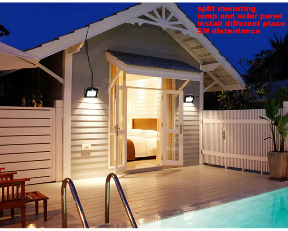 Датчик движения PIR на солнечной батарее уличный светодиодный светильник 120/100