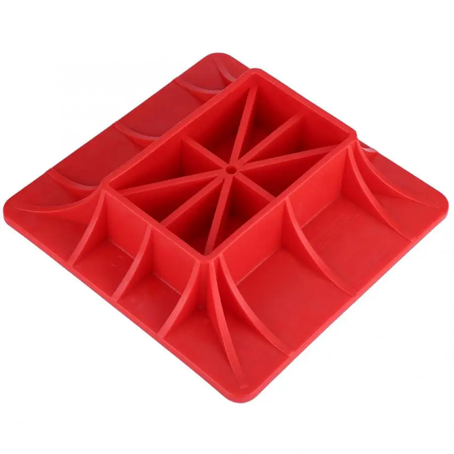 Коврик для подъема поверхности домкрата из АБС пластика внедорожника красного