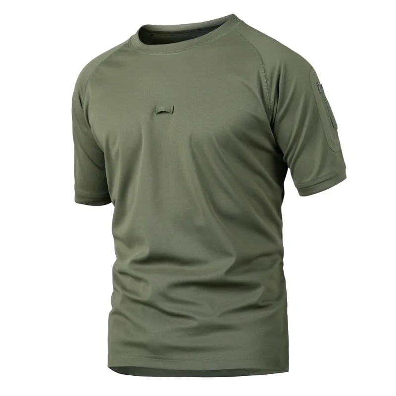

Men's Summer Hiking T-Shirt Soldier Combat Tactical Military Force T-Shirt Fishing Short Sleeve Trekking Outdoor Shirt Wear 5XL