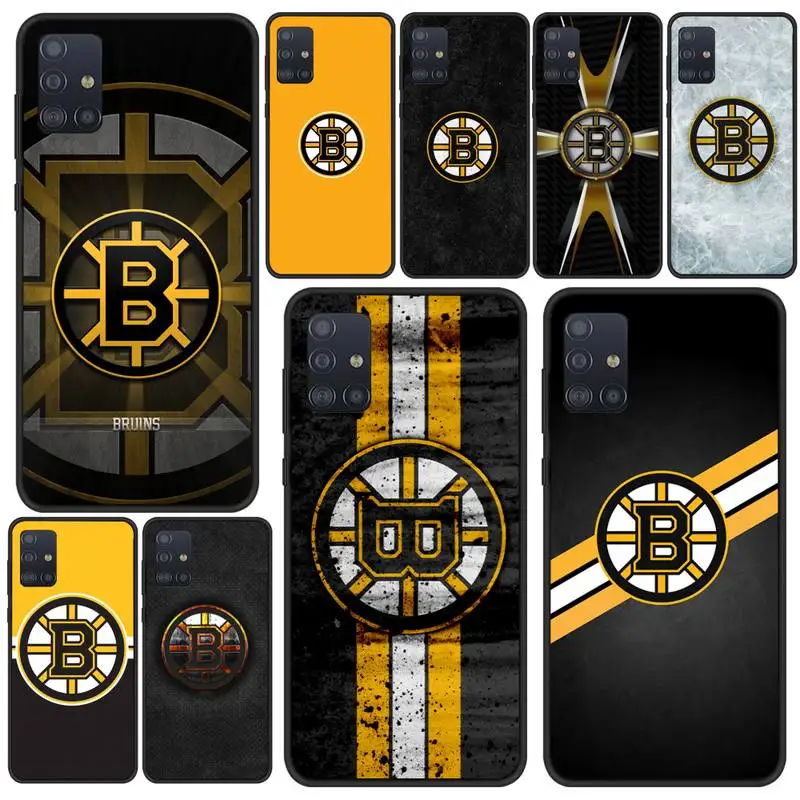 

Boston Hockey Team Bruins Phone Case For Samsung S21 S6 S7 Edge S8 S9 S10 S20 Ultra 5G Plus Cover Fundas Coque