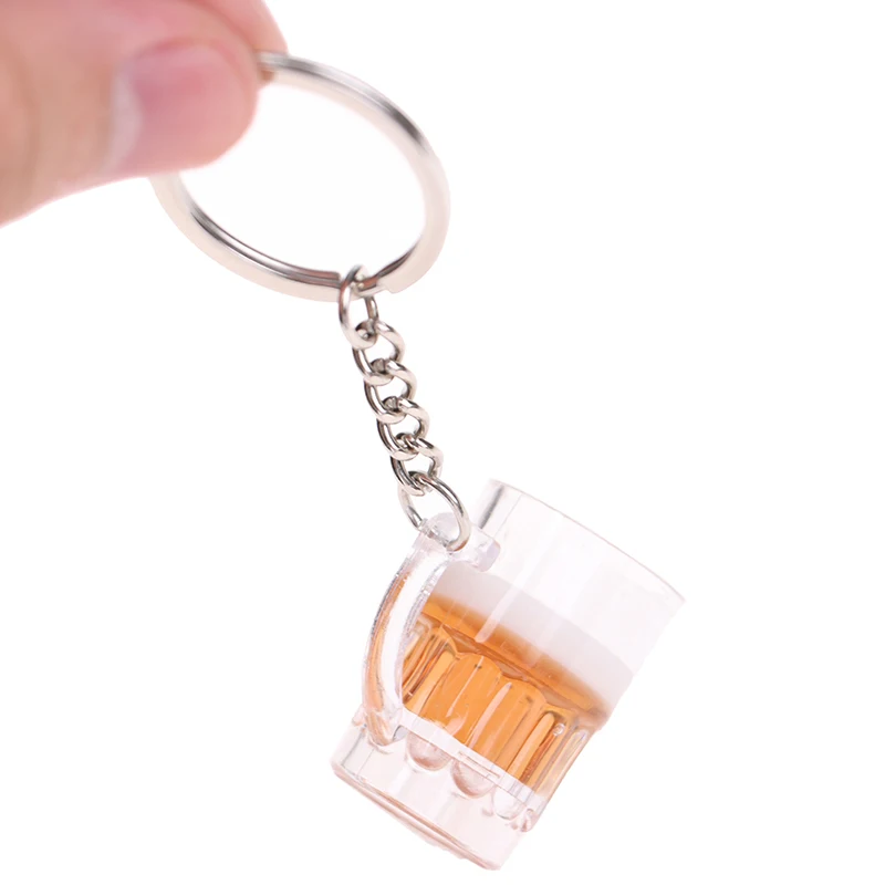 Крутые милые поделки из смолы брелок для пива унисекс женщин и мужчин имитация