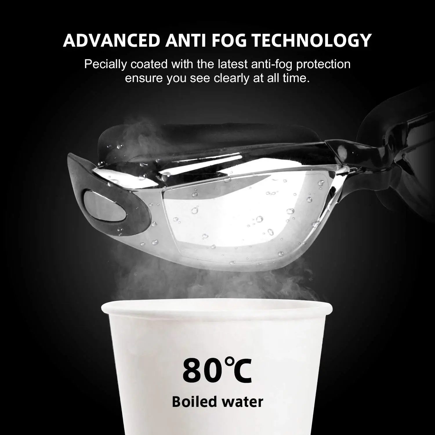 Диоптрические очки для плавания противотуманные водонепроницаемые взрослых