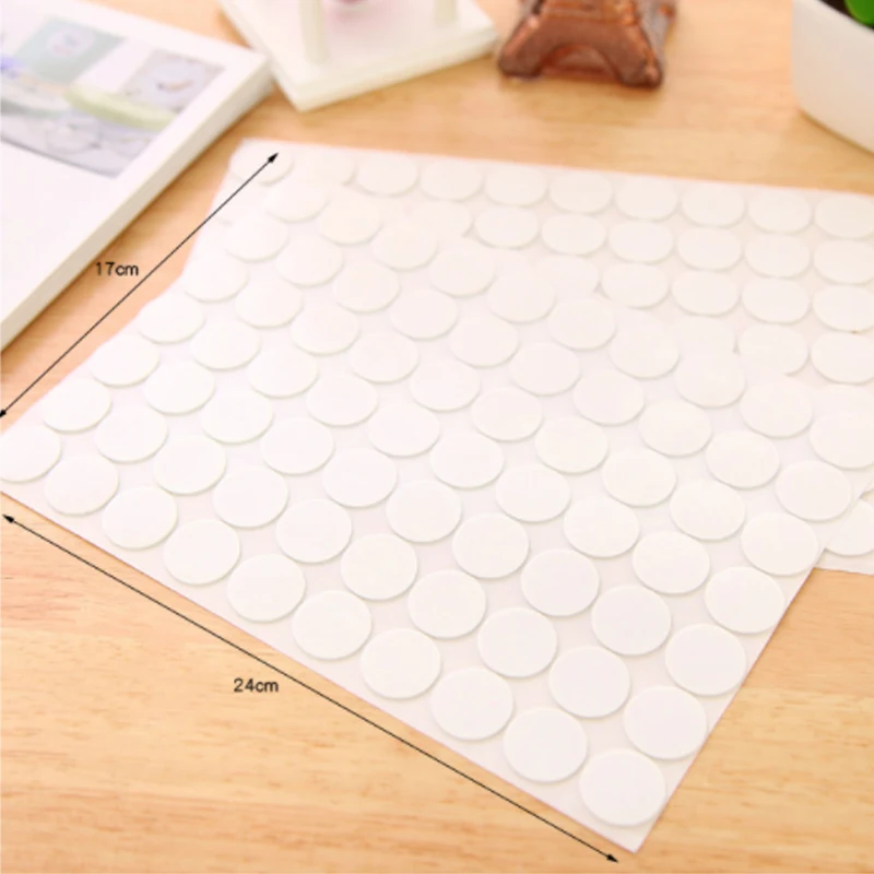 70 Pairs Self Adhesive Fastener Tape Dots Strong Glue Magic Sticker Disc White Black Round Coins Hook Loop | Дом и сад