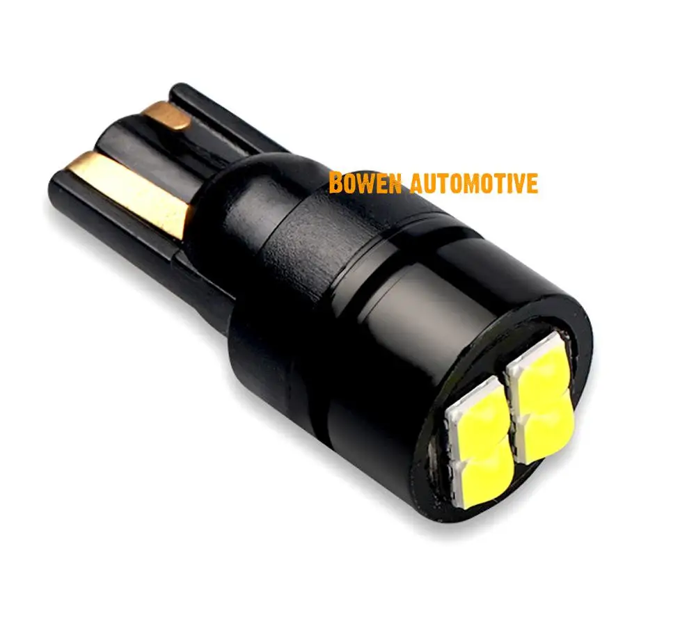 

LD 2X Aluminum T10 side marker lamp car LED bulb 3030 4smd decoding bright LED license plate lamp reading lamp