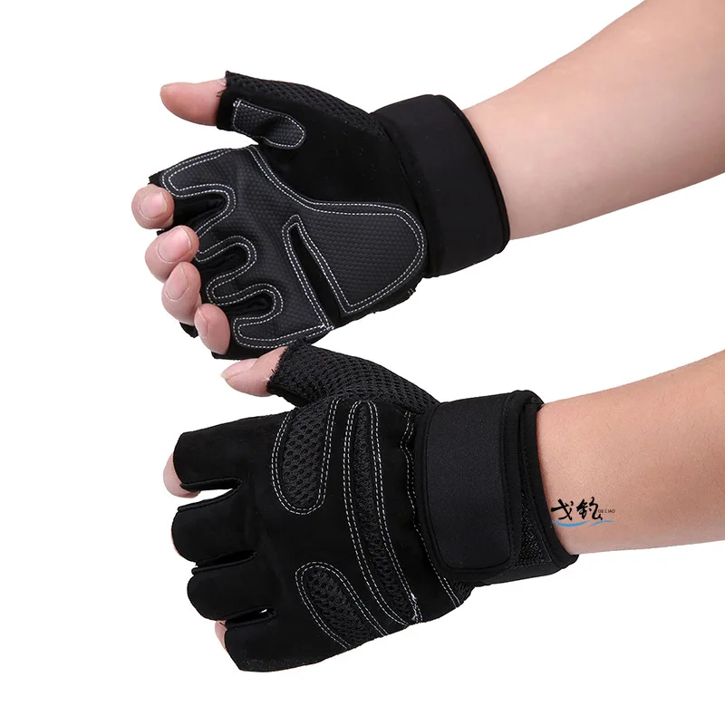 1 пара нескользящие перчатки для рыбалки дышащие велоспорта мужчин