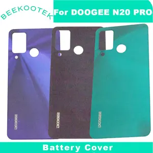 doogee n20 pro phone glass battery cover replacement original new durable back cover phone accessory for doogee n20pro phone free global shipping