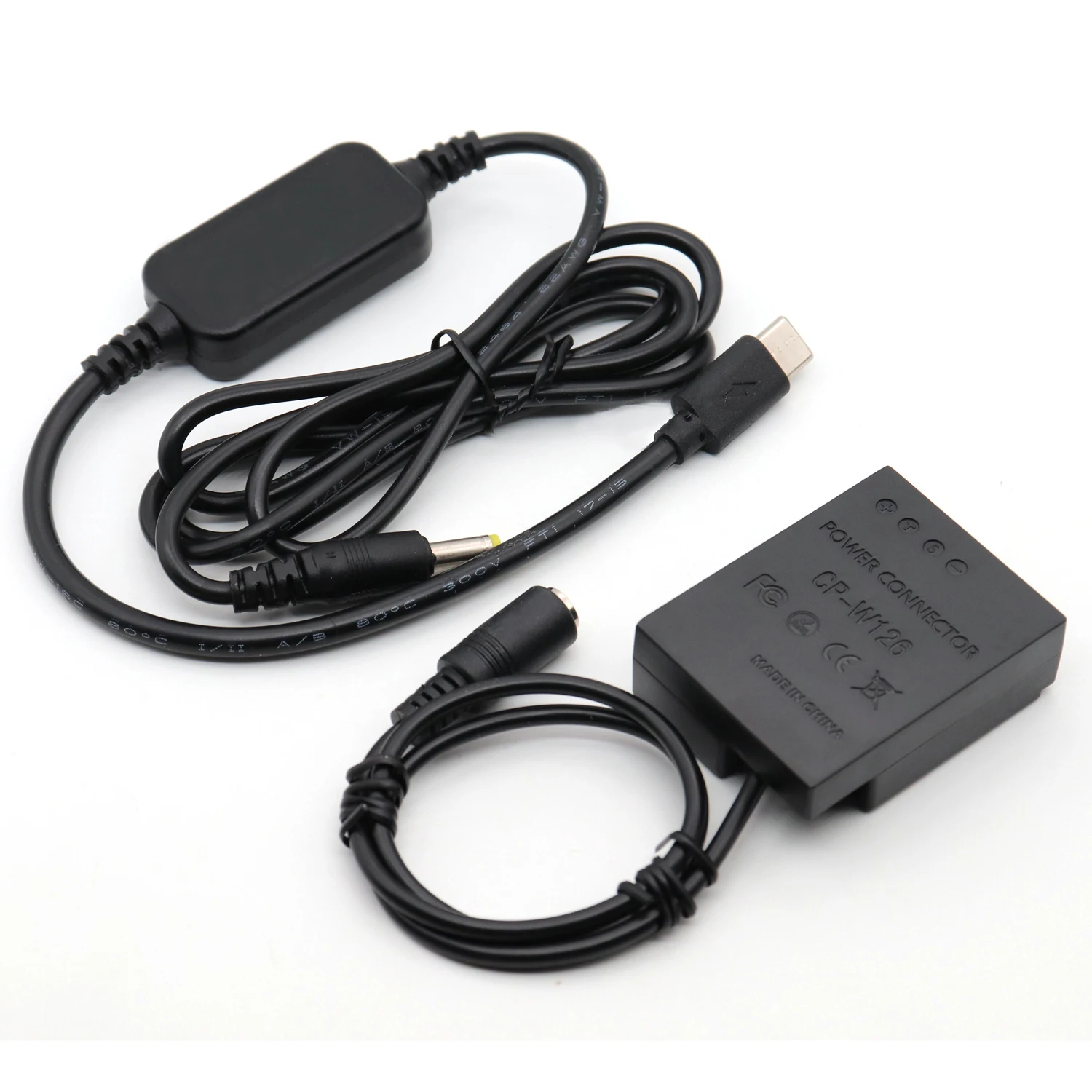 NP W126 манекен Батарея CP соединитель прямого тока Мощность банк USB Зарядное
