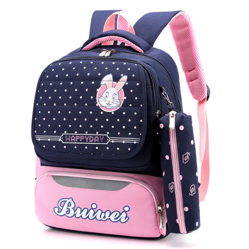 Contrast color backpack fashion schoolbag boys girls stitching travel schoolbag children storage bag backpacks with pencil case