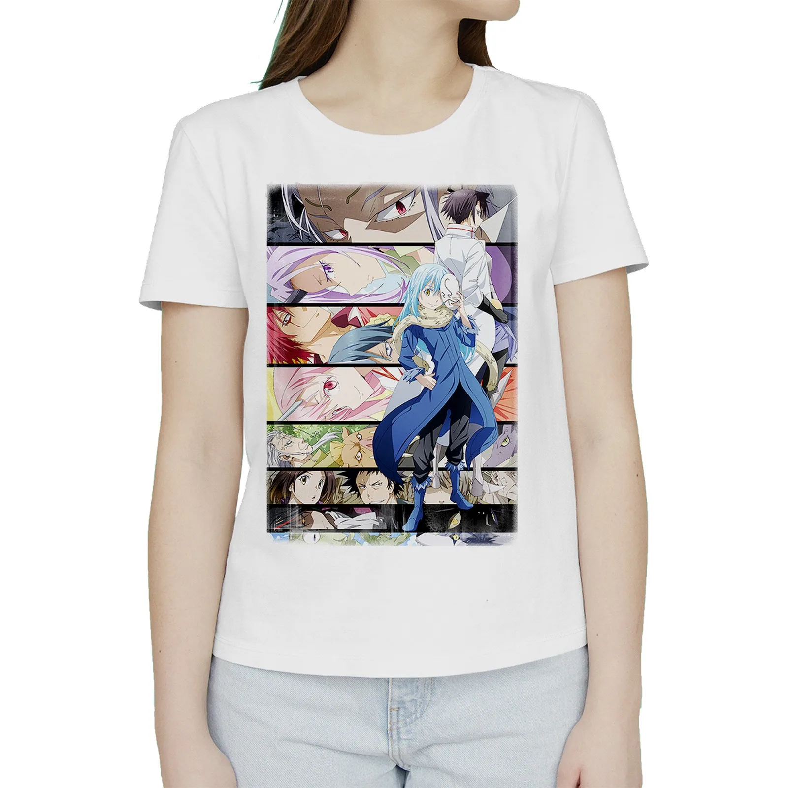 Футболка женская О моём перерождении в слизь (тэнсэй ситара сураиму датта кэн