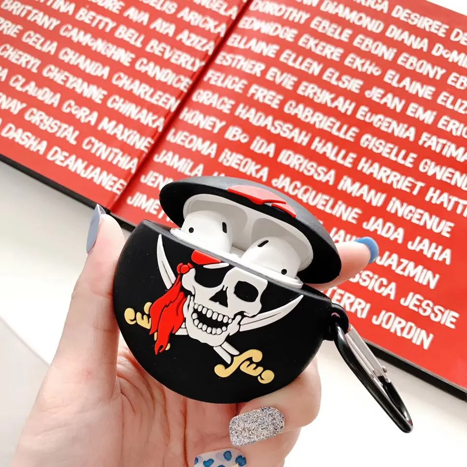 3D наушники в виде кролика чехол для Airpods 2 чехол силиконовый чехол для мыши для Apple Air pods чехол Динозавр для наушников ремешок для наушников