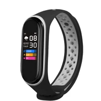wristband touch operation waterproof pedometer heart rate monitoring information reminder sports wristband with silicone strap