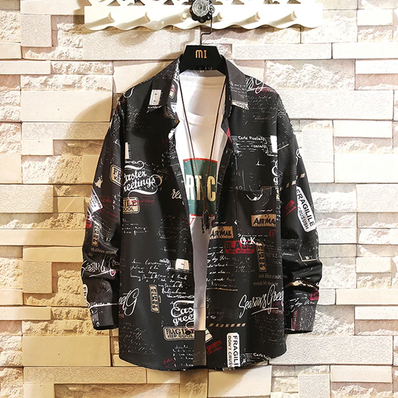 CYXZFTROFL 2019 Мужская гавайская рубашка мужская повседневная Camisa Masculina с принтом
