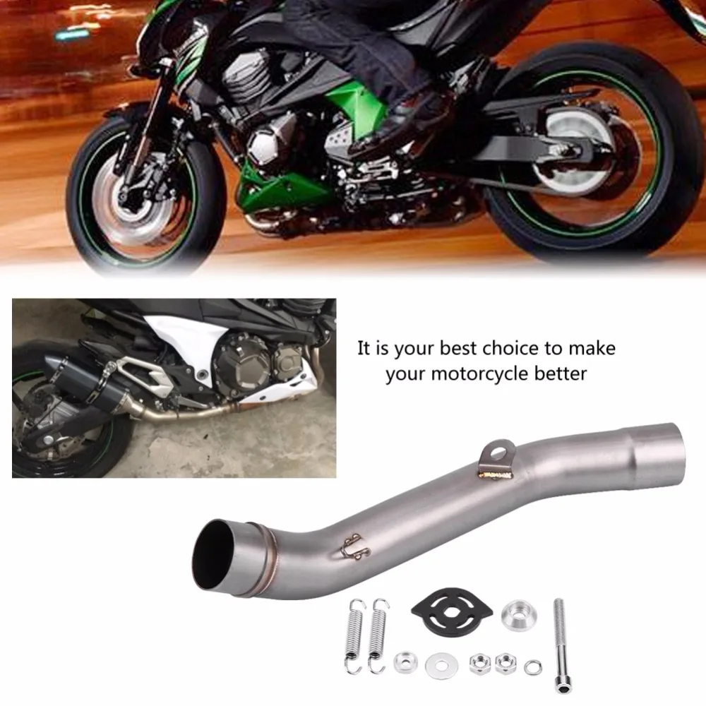 Для Kawasaki Z 800 2013 2014 2015 2016 мотоциклетная выхлопная средняя труба Соединительная