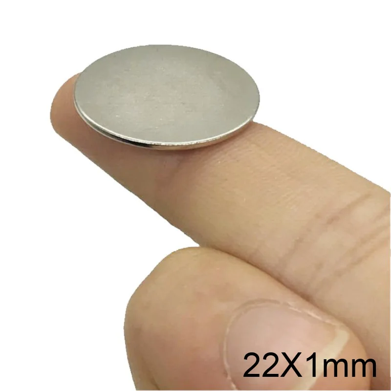 Круглые неодимовые магниты цилиндрический редкоземельный магнит 22 х1 мм для