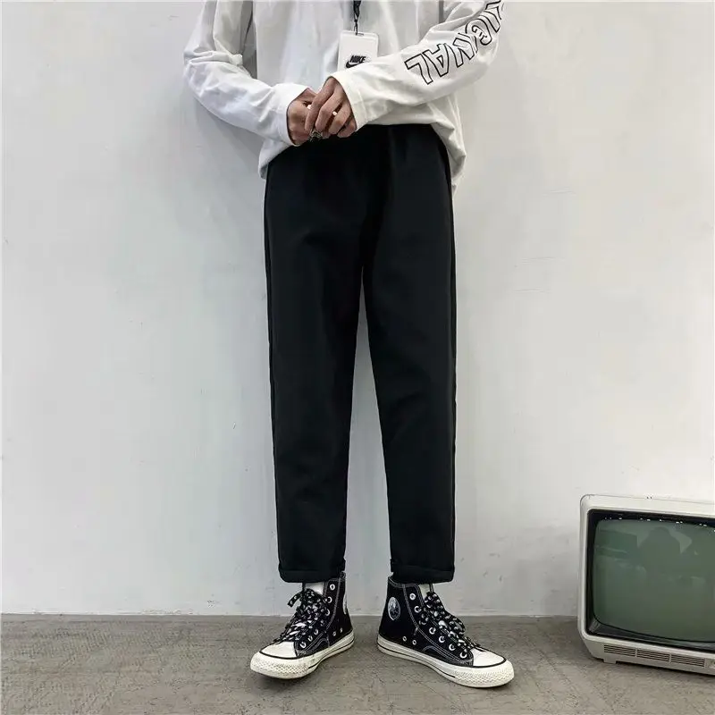 

Spring and autumn 9pm small foot Harem Pants men's versatile CEC pants 9pm suit pants Korean fashion ice silk casual pants