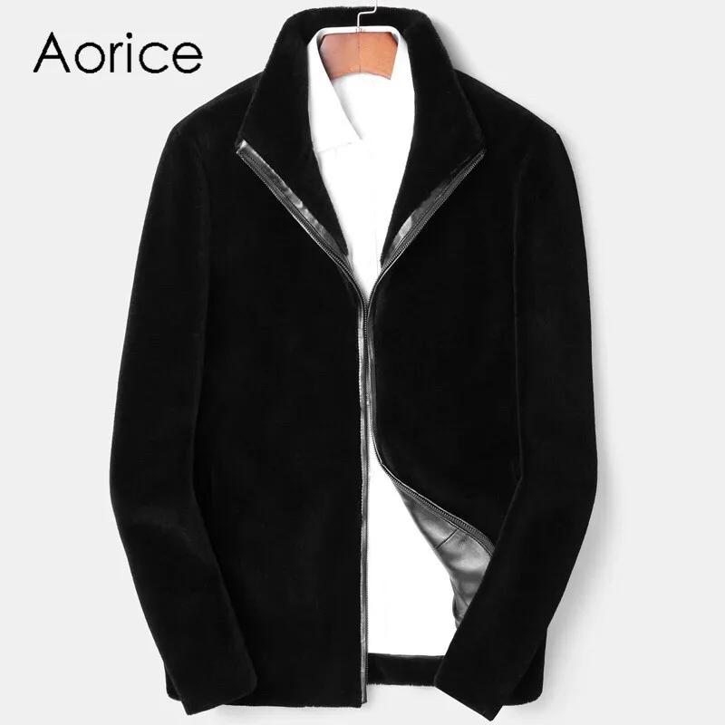 

Мужская короткая кашемировая куртка на молнии, с капюшоном